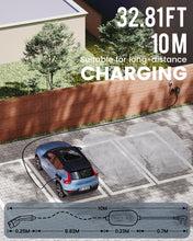 Load image into Gallery viewer, EzGoGo EV Charger Cable Type 2 to 3 Pin Plug 32.81Ft/10M Electric Car Charger 3kW, [6/8/10/13A] Type 2 Charging Cable 3 Pin EV Charger IP65 Advanced Protection Suitable for EVs &amp; PHEVs
