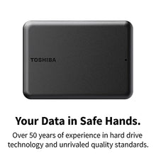 Load image into Gallery viewer, Toshiba Canvio Partner 1TB Portable 2.5&quot; External HDD, USB 3.2 Gen 1, Mac and Windows Compatible, USB Powered