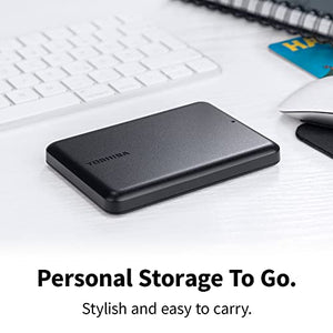 Toshiba Canvio Partner 1TB Portable 2.5" External HDD, USB 3.2 Gen 1, Mac and Windows Compatible, USB Powered