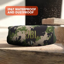 Load image into Gallery viewer, JBL Charge 5 - Portable Bluetooth Speaker with deep bass, IP67 waterproof and dustproof, 20 hours of playtime, built-in powerbank, in camo