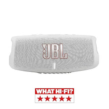 Load image into Gallery viewer, JBL Charge 5 - Portable Bluetooth Speaker with deep bass, IP67 waterproof and dustproof, 20 hours of playtime, built-in powerbank, in white