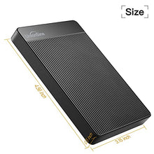 Load image into Gallery viewer, UnionSine Portable External Hard Drive 1TB Ultra Slim USB 3.0 HDD Storage Compatible for PC,Mac, Laptop, Xbox, Xbox one, PS4(Black) HD2510