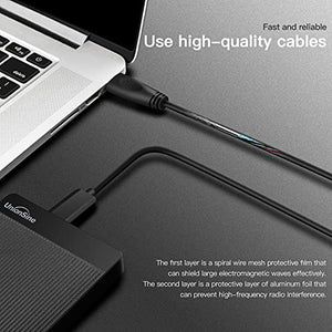 UnionSine Portable External Hard Drive 1TB Ultra Slim USB 3.0 HDD Storage Compatible for PC,Mac, Laptop, Xbox, Xbox one, PS4(Black) HD2510