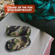 Load image into Gallery viewer, JBL Charge 5 - Portable Bluetooth Speaker with deep bass, IP67 waterproof and dustproof, 20 hours of playtime, built-in powerbank, in camo