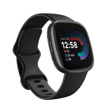 Load image into Gallery viewer, Fitbit Versa 4 Fitness Smartwatch with built-in GPS and up to 6 days battery life - compatible with iOS 15 or higher &amp; Android OS 9.0 or higher, Black /Graphite Aluminium