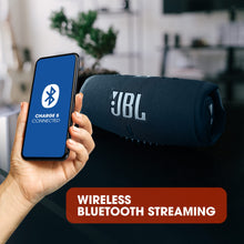 Load image into Gallery viewer, JBL Charge 5 - Portable Bluetooth Speaker with deep bass, IP67 waterproof and dustproof, 20 hours of playtime, built-in powerbank, in blue