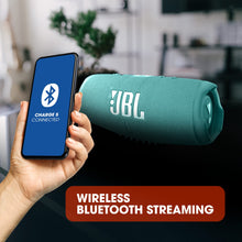 Load image into Gallery viewer, JBL Charge 5 - Portable Bluetooth Speaker with deep bass, IP67 waterproof and dustproof, 20 hours of playtime, built-in powerbank, in teal