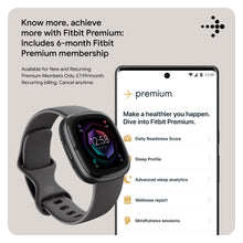 Load image into Gallery viewer, Fitbit Sense 2 Health and Fitness Smartwatch with built-in GPS, advanced health features, up to 6 days battery life - Compatible with iOS 15 or higher &amp; Android OS 9.0 or higher, Graphite Aluminium