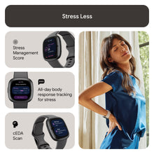 Load image into Gallery viewer, Fitbit Sense 2 Health and Fitness Smartwatch with built-in GPS, advanced health features, up to 6 days battery life - Compatible with iOS 15 or higher &amp; Android OS 9.0 or higher, Graphite Aluminium