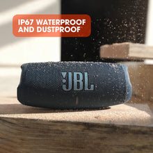 Load image into Gallery viewer, JBL Charge 5 - Portable Bluetooth Speaker with deep bass, IP67 waterproof and dustproof, 20 hours of playtime, built-in powerbank, in blue