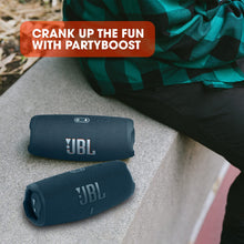 Load image into Gallery viewer, JBL Charge 5 - Portable Bluetooth Speaker with deep bass, IP67 waterproof and dustproof, 20 hours of playtime, built-in powerbank, in blue