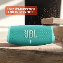 Load image into Gallery viewer, JBL Charge 5 - Portable Bluetooth Speaker with deep bass, IP67 waterproof and dustproof, 20 hours of playtime, built-in powerbank, in teal