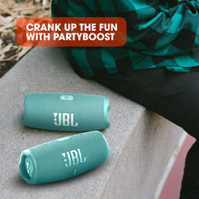 Load image into Gallery viewer, JBL Charge 5 - Portable Bluetooth Speaker with deep bass, IP67 waterproof and dustproof, 20 hours of playtime, built-in powerbank, in teal