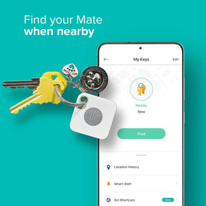 Tile mate with keys and mobile tracking